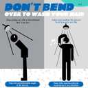 16 Inch Extra Long Shower Head Extension Arm, Adjustable Solid Stainless Steel Chrome Shower Arm Extension with Locking Set Screw, Angle Height Adjustable, G1/2 Universal Connector Compatible