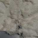 Christmas Tree Snowflake Pillow Covers 18x18 inch Set of 2 Double-Sided Beige Christmas Throw Pillow Cases Soft Plush Faux Fur for Winter Decoration Chair Sofa Bedroom Living Room Home Decor