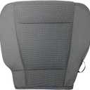Driver Bottom Seat Cover Cloth Replacement Gray Fit for Ford F150 XLT 2015 2016 2017 2018 2019 2020