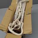 Lamp Shades Set of 2, Champagne Beige Bell Lamp Shades 6" x 13" x 10"High, Medium Shade Replacement Fabric Natural Linen Hand Crafted(Spider Fitter), Harp Holders Included, Easy Assembly Required