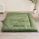 Zelladorra Futon Mattress Cover, Zippered Japanese Floor Mattress Cover
Soft Cover with Zippered Design, Easy to Remove and Wash for Convenient Mattress Care, Green