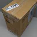 Cesun Small Bathroom Trash Can with Lid Soft Close, 5 Liter/1.3 Gallon Stainless Steel Garbage Can with Removable Inner Bucket, Step Pedal, Slim Waste Basket for Toilet, Office, Bedroom (White&Gold)