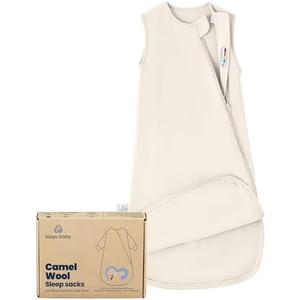 kaiya baby Unisex Sleeping Bag for Babies and Toddlers 0.5 Tog Sleep Sack 6-18 Months, Newborn Sleep Sack, Wearable Blanket Baby, One Piece Sleeveless, Gifts for Baby, Cream