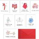 Chiisong 24 Sets Funny Nurse Thank You Cards Nurse Pun Appreciation Cards with Envelopes for Hospital Doctors Healthcare Workers Essential Party Favor(Human Organs)