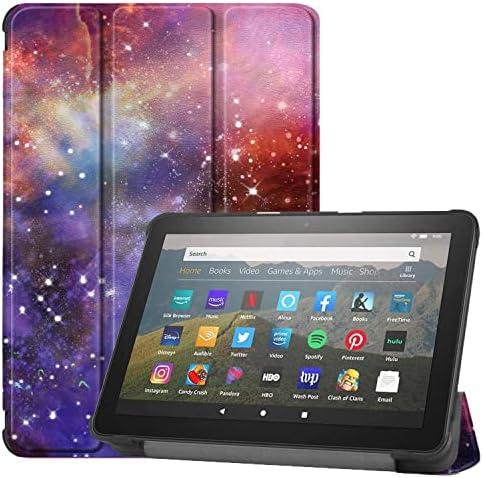 Tablet Case Fits 8 & 8 Plus Tablet,Snowwicase - [Sleep/Wake] Slim Soft TPU Back Smart Magnetic Stand Protective Cover Cases,(NOT Compatible with ipad 9th/8th/7th).Starry Sky
