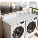 Washer Dryer Countertop with Shelf, HDPE 2-Tier Laundry Topper