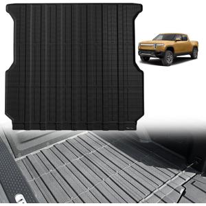 TripleAliners Truck Mat Compatible with 2022-2026 Rivian R1T Accessories, Truck Bed Mat Heavy Duty Custom Fit All Weather Protection TPE Pickup Liner