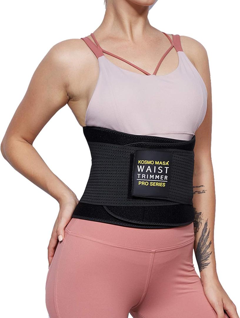 Waist Trimmer for Women, Waist Trainer for Weight Loss,Slimmer Sweat Belt for Men (Black, S)