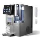 VEVOR Ice Maker Water Filter Dispenser, 4-in-1 Countertop Ice Making Machine with Room Temperature, Hot & Cold Water, 6-Stage RO Filter + Mineralization Filter, Multi-Functional for Home Office Party