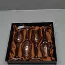 Engraved Crystal Snifter Glasses for Whiskey, Brandy & Cognac Set of 4 Small 4oz Tulip Copitas Elegant Cut Glass Tasting Glasses 