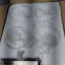 VOLISUN Brushed Nickel Bathroom Light Fixtures, 4-Light Bathroom Vanity Lights Over Mirror, Modern Vanity Light for Bathrooms, Bathrooms Lights Fixtures Over Mirror with Milky White Glass Shades