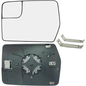 Driver Left Side Power Heated Mirror Glass for 20112014 Ford F150 with Rear Holder, Blind Spot Convex Side View Mirror, Replace for BL3Z17K707E