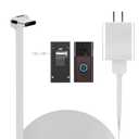 Cwowhihui Doorbell Charger for Ring Battery Doorbell(2024 Release), USB C Charger Cable for No Drill Doorbell, 90 Degree USB C 17Ft Doorbell Charging Cable Sustainable Power Supply