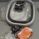 Ionic Foot Bath Detox Machine, Foot Detox Foot Bath Soak Tub with 2 Arrays,80 Disposable Foot Bath Liners, Detox Sea Salt, Folding Foot Spa Bucket, Home Salon Level Foot Soaking Tub