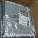 4 Pack Large Bed Sheet Organizers and Storage, (King & Queen Size) Sheet Organizer for Linen Closet, Foldable Bedding Storage Box with Window for Bedsheets, Blanket, Duvet Cover and Pillowcase (Gray 4 Pack-6.5 Gal)