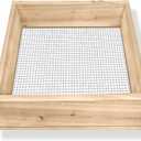 Soil Sifter,Dirt Sifter for Gardening Rock Sifter for Rocks Compost Sifter Wooden Sifting Screen,Garden Sieve for Pellet/Gravel/Soil/Leaves,Garden Tool 15.7" x11.8x2.8 with 1/5 Mesh