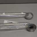 2 Pack 18 inch Shower Grab Bar with Knurled Anti-Slip Grip, ADA 500lbs Supporting, Grab Bar for Bathroom with Concealed Screws, Stainless Steel Chrome Polished Handicap Grab Bar for Gifts