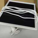 Ring Camera Solar Panel, 5W Solar Charger Compatible with Rings Spotlight Plus/Pro, Stick Up Outdoor Cam Battery, 10ft Long Cable with Ring Barrel Plug to USB-C Adapter (1, White)