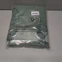 BGment Dark Green Sheer Curtains 72 Inches Long - Embroidered Leaf Pattern Light Filtering Cottage Core Botanical Semi Sheer Grommet Window Drapes for Farmhouse Living Room, 2 Panels, 52 x 72 Inch