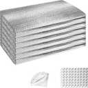 ToLanbbt Garage Door Insulation Kit 6P Double Bubble Window Heat Insulation Panels, 6MM 24" x 48" Reflective Aluminum Foil Summer/Winter Barrier Sheets with 120 Adhesive Tapes for Garage Attic Wall