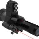 Digital Night Vision Scope with Rifle Crosshair, 8-20X Night Vision Monocular Hunting Telescope, Red Light Auxiliary Sight, Suitable for Full Dark Outdoor Hunting Environment