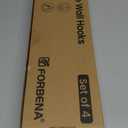 Forbena Gold Coat Rack Wall Mount, Decorative Coat Hooks for Wall, Heavy Duty Coat Hanger Key Holder for Hanging Hats, Coats, Purses, Bags Bathroom, Teen Grils Room (White and Gold, 4 x 4 Hook)