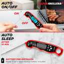 Alpha Grillers Meat Thermometer Digital Instant Read Food Thermometer for Cooking & Grilling Professional Kitchen Gifts for Men, Dad & Mom