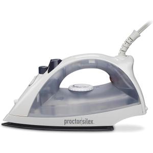 Proctor Silex Iron & Vertical Steamer for Clothes with Nonstick Soleplate, 1200 Watts, Adjustable Spray and Blast Steam Settings, Auto Shutoff, White (17150Y)