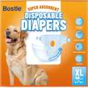 Bestle Disposable Female Dog Diapers, 40 Count, XL (Waist 29.5-34.6), Wetness Indicator, Ultra Protection, Leak Proof, Super Absorbent, Soft