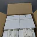 BagDream Gift Bags 100Pcs 5.25x3x8 Small Kraft Paper Gift Bags with Handles Bulk, White Paper Sacks for Wedding Birthday Party favor, Retail, Merchandise, Small Grocery