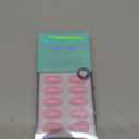 BTArtbox Press On Nails Almond - Pastel Baby Pink Short Press On Nails with Glue for Women, Opaque Soft Gel Glue On Nails in 16 Sizes - 32 Stick On Nails Kit, Bounce Kiss