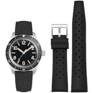 Nizonlaie FKM Rubber Watch Bands Tropical Style Quick Release Fluororubber Watch Strap 18mm 20mm 22mm Universal Soft Breathable Durable Sporty FKM Rubber Replacement Band Strap for Men Women