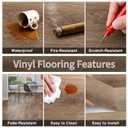 Peel and Stick Vinyl Flooring 36 Pack 54 Sq.Ft, Wood-Look Luxury Vinyl Plank Flooring, Waterproof Self-Adhesive DIY for Bedroom, Kitchen and Bathroom