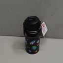 Kids Water Bottle 14oz with Silicone Straw Lid - Insulated Toddler Water Bottle Stainless Steel Keeps Cold 24H, Leak Proof & Universe Stars Prints Design | Custom Name Tag for School, Daycare, Travel