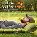Sleeping Pad, Ultralight Inflatable Sleeping Pad for Camping with Pillow Built-in Foot Pump, Extra Thick Compact Camping Sleeping Mat for Hiking, Backpacking, Tent Use