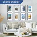 PEALSN 11x17 Picture Frame Set of 6, Display Pictures 8x12 with Mat or 11 x 17 without Mat for Wall Mounting Display, Photo Frames Collage for Wall Decor, Black.