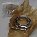 JDMSPEED New 3" V-Band Flange & Clamp Kit 2 Pcs Stainless Steel Replacement For Turbo Exhaust Downpipes (2)
