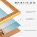 14x18 Faux Leather Frame, 14 x 18 Luxury Modern Picture Frame, Leather Texture with Gold Trim Poster Frame for Art Prints, Posters, Photos, Home Wall Decor & Gallery Display, Brown Texture, 14x18in
