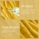 Double-Sided Faux Fur Throw Blanket, Fuzzy Soft Plush Thick Warm Fluffy Shaggy Fuzzy Blanket for Couch, Sofa, Bedroom, Luxury Blanket Valentines Day Gifts for Her, Yellow, 50"x60"