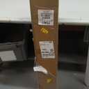 Cordless Faux Wood Blinds 43" W x 40" H, 2 Inch Slat Horizontal Windows Blinds with Double Arc Valance, Room Darkening, White Blinds for Home Interiors.