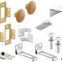 Prime-Line 161797 Bi-Fold Closet Track Kit, 72 In. Length, Steel Track, White (1 Kit)