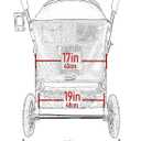 Pet Gear No-Zip Jogger Pet Stroller for Cats/Dogs, Zipperless Entry, Airless Tires, Easy One-Hand Fold, Cup Holder + Storage Basket, Salt- Extra Large