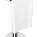 YUMORE Hand Towel Holder Stand Countertop Towel Rack Free Standing Towel Bar Hanger for Bathroom Kitchen (Pro Max, Chrome)