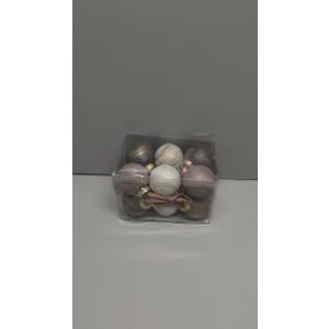 12 Pcs Satin Christmas Balls, Silk Christmas Tree Hanging Ornaments, Luxury Home Decorations for Xmas Tree Wreath Garland Holiday Wedding Party Decoration (Champagne)