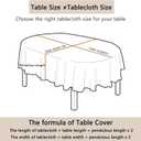 Fall Pumpkin Tablecloth Thanksgiving Autumn Buffalo Plaid Table Cloth 60"x102", Waterproof and Reusable Table Cover for Fall Harvest Party Decoration
