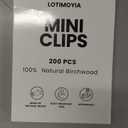 Mini Clothes Pins 200 Pcs - 1" Wooden Clothespins with 11FT Jute Twine, Small Tiny Clips for Photos, Crafts, Home Decor & Art Projects, Reusable Multi-Purpose Clothespins for DIY Projects