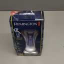 Remington Smooth & Silky Electric Shaver for Women, 4-Blade Smooth Glide Foil Shaver and Bikini Trimmer with Almond Oil Strip, Shave Wet or Dry (Purple)