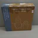 DUMOS 2-Piece Lighted Penguin Family Outdoor Christmas Decoration, Pop up Holiday Decor with 150 LED Lights for Yard, Garden, Storefront, White&Blue (3ft)