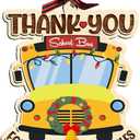 2 x School Bus Christmas Ornament 2025 - Bus Drivers Appreciation Gifts, Thank You Gift for School Driver Men Women, Unique Christmas Decorations for Tree Decor