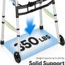Delog Narrow Walkers for Seniors, Small Walkers for Seniors Tight Spaces Support Up to 350lbs, Standard Walkers for Adults